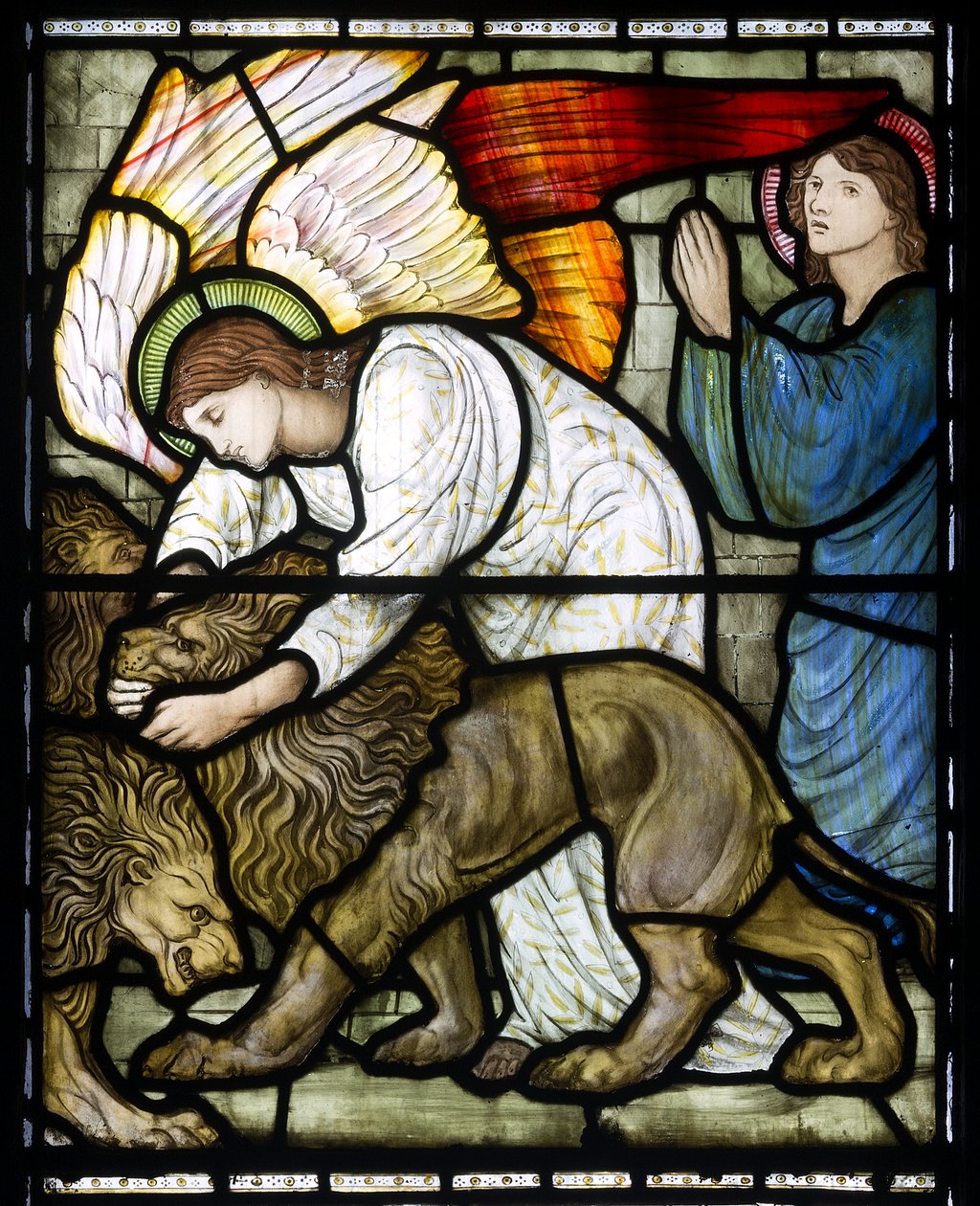 Daniel az oroszlánok barlangjában, 1879 alkotó: Edward Burne Jones