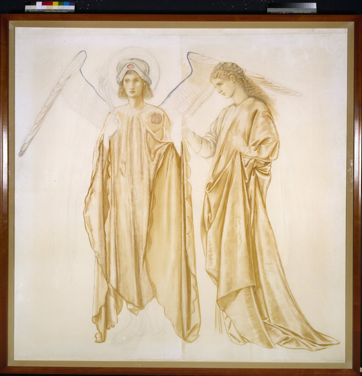 Szerelem visszahozza Alkesztist a sírból, 1863 (akvarell, testfesték, fekete és színes kréták papíron) alkotó: Edward Burne Jones