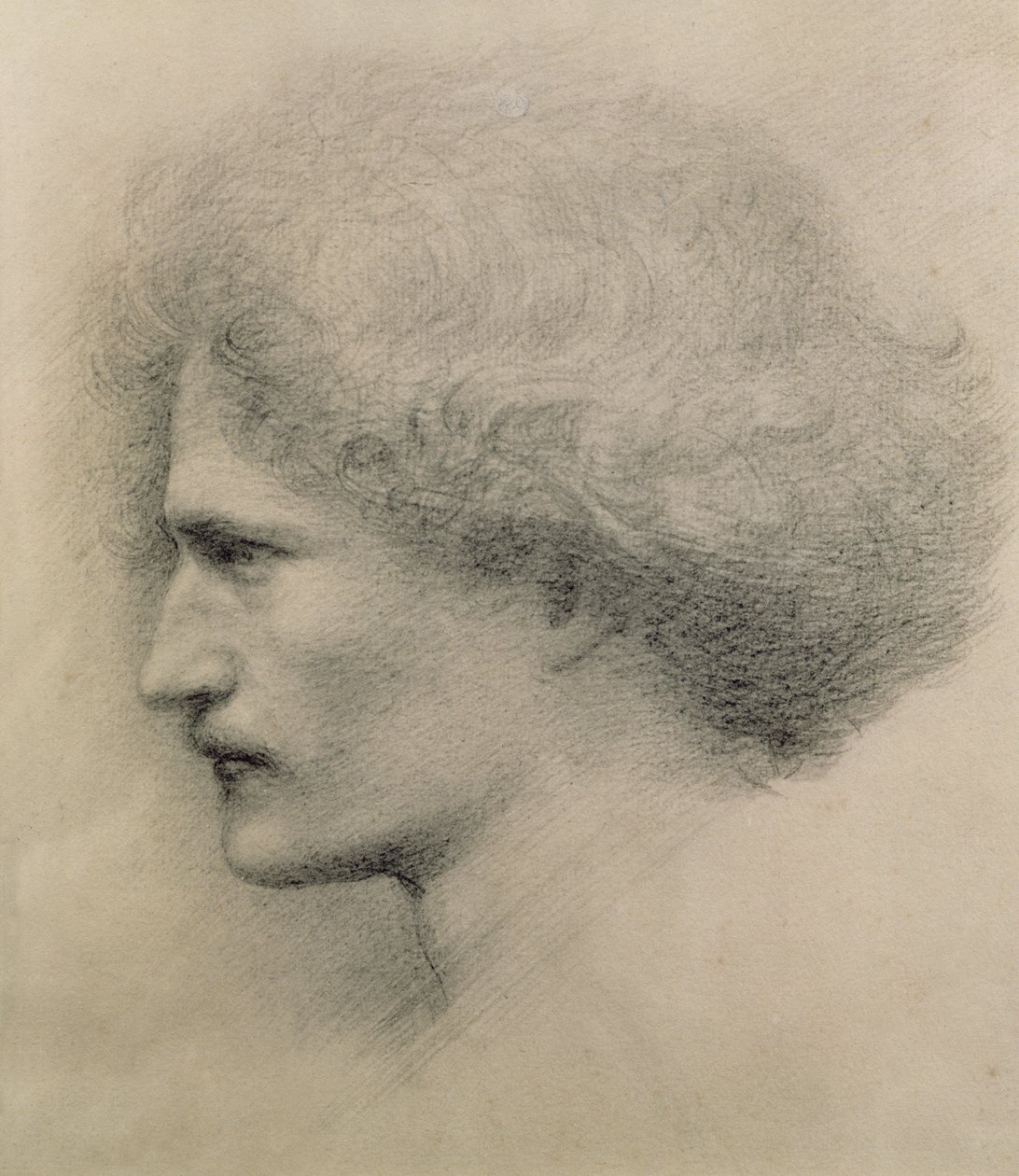 Ignacy Jan Paderewski (1860-1941) portréja, Frederick Hollyer (1837-1933) metszete (platinotípus) alkotó: Edward Burne Jones