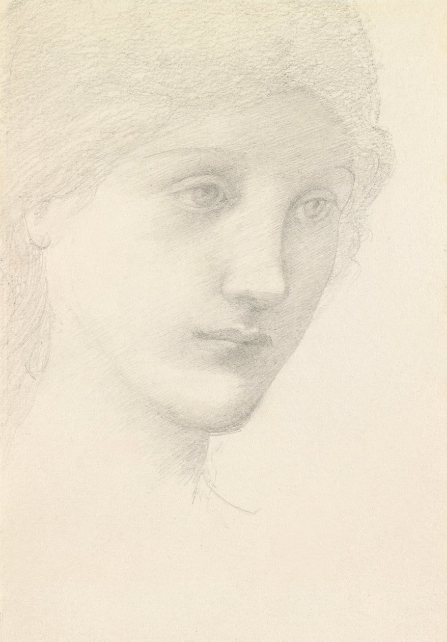 Tanulmány a Vénuszról a „The Godhead Fires”-ben alkotó: Edward Burne Jones