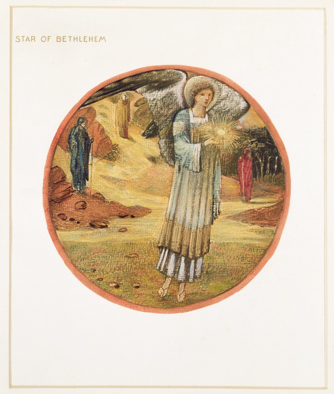 A virágkönyv: WW. Betlehemi csillag, 1905 (litó, gouache, papír) alkotó: Edward Burne Jones