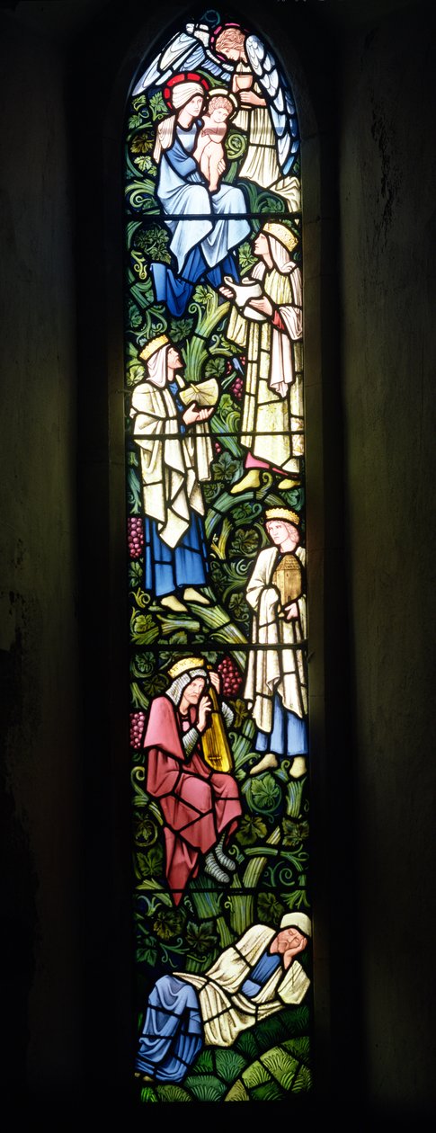Jesse fája (ólomüveg) alkotó: Edward Burne Jones