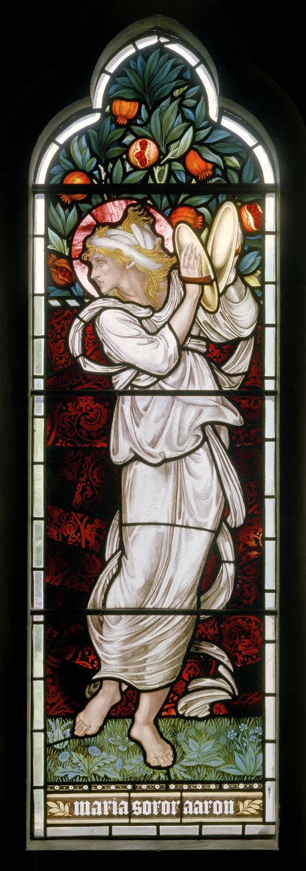 Waterford, St Michael & All Angels, Morris & Co., Edward Burne-Jones, Miriam, 1872 alkotó: Edward Burne Jones