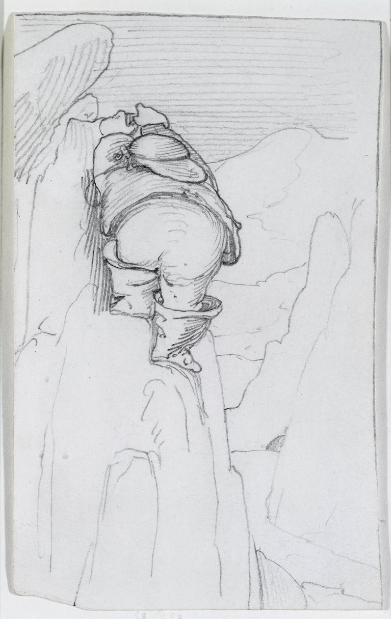 William Morris hegyet mászik Izlandon, 1871 körül alkotó: Edward Burne Jones