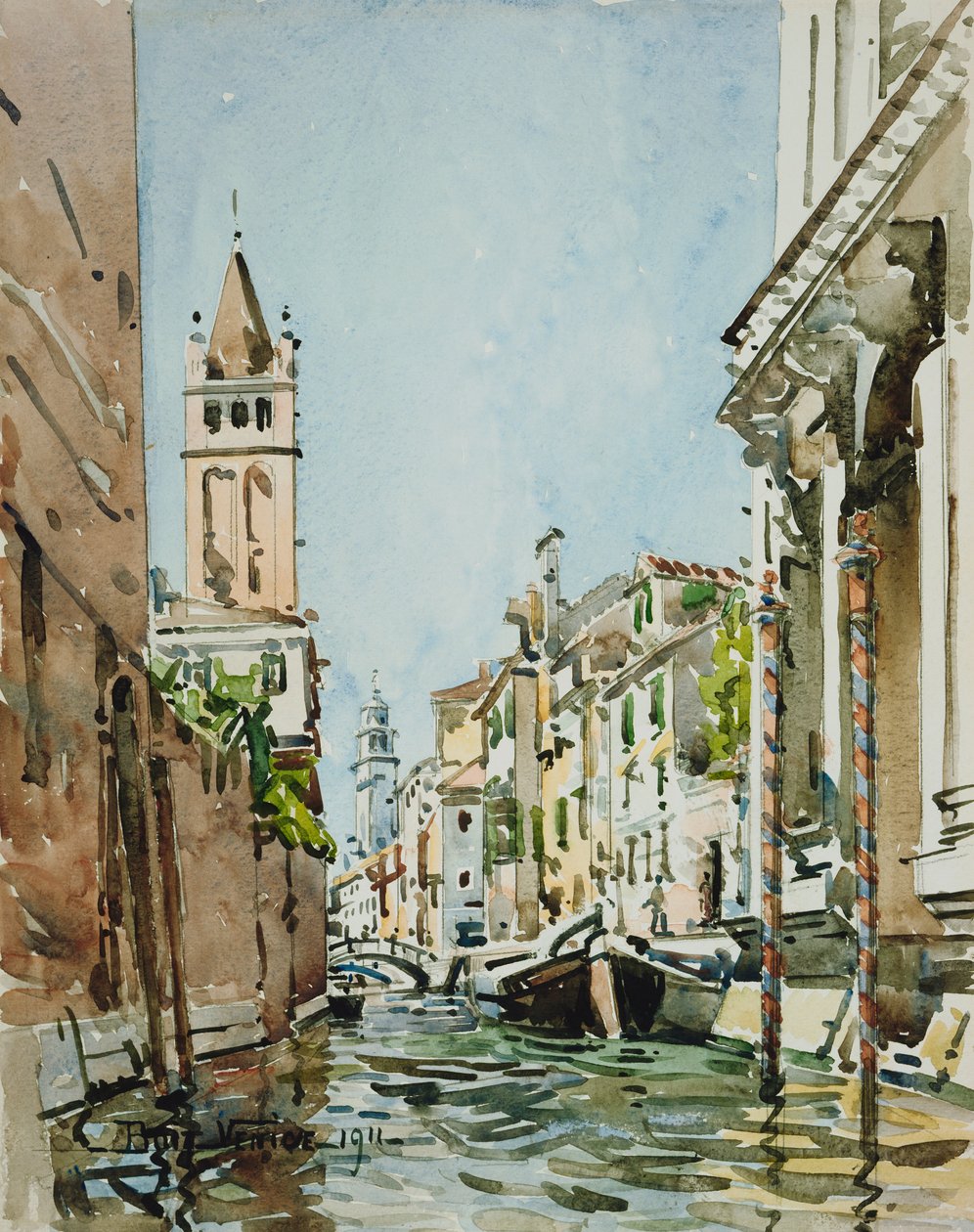 Rio di San Barnaba, Velence alkotó: Edward Darley Boit