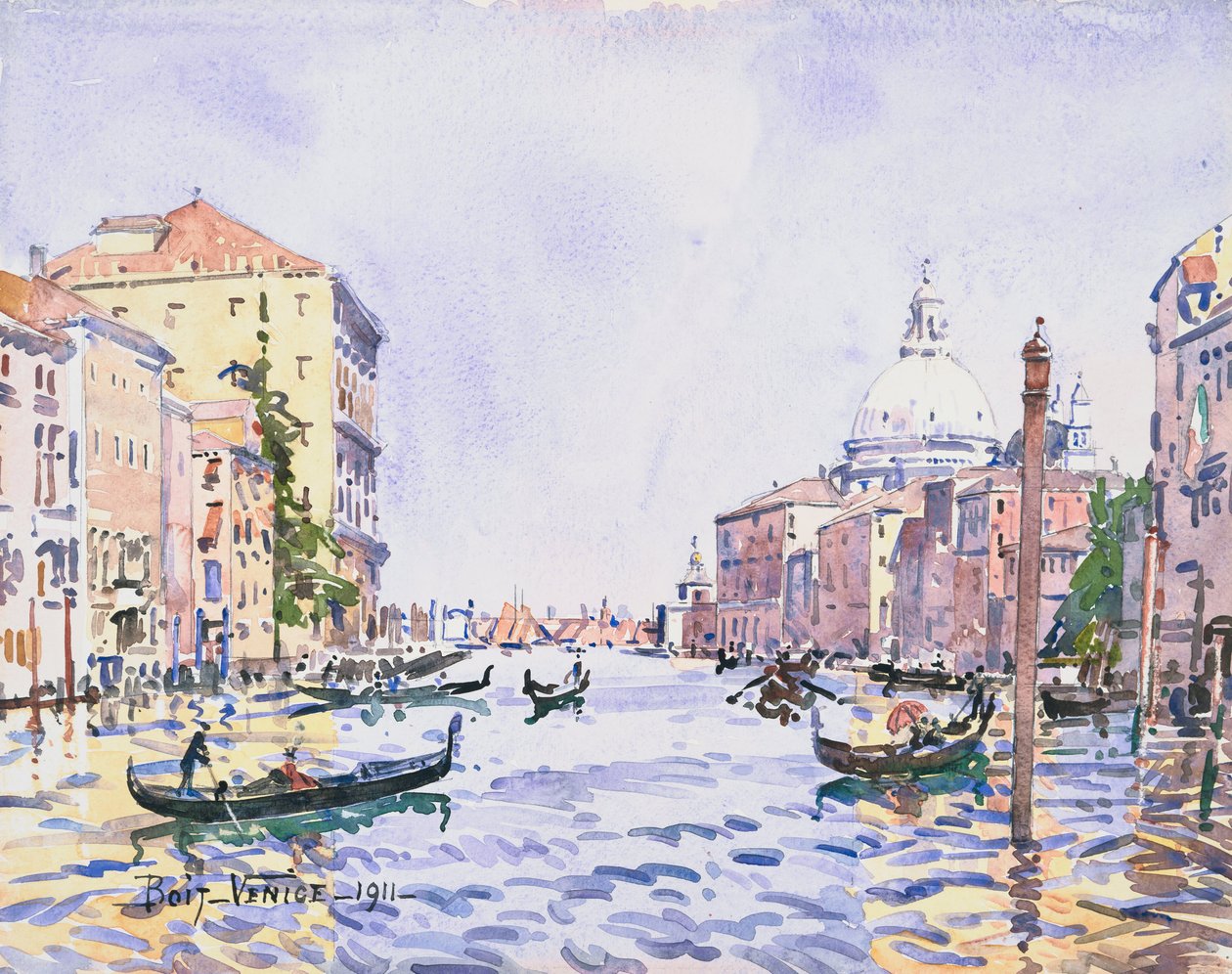 Velence- Délután a Grand Canal-on alkotó: Edward Darley Boit