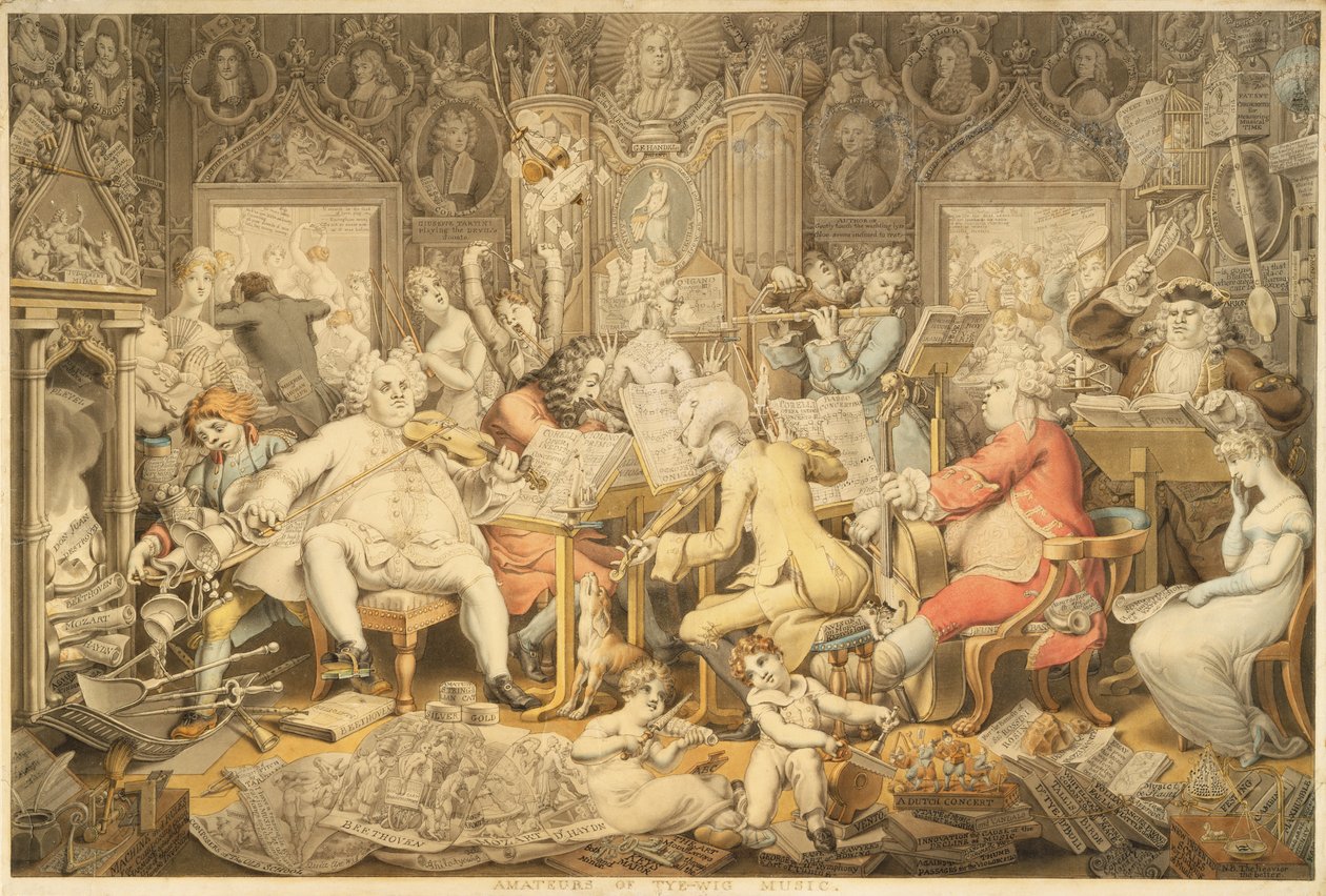 A Tye-Wig Zene amatőrei alkotó: Edward Francis Burney