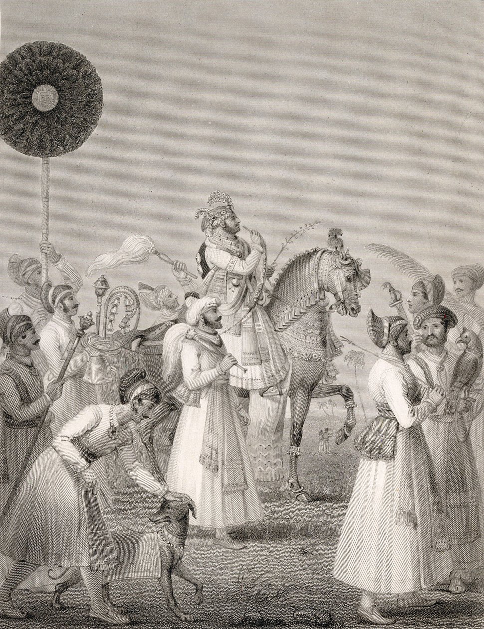 Maharana Bhim Singh Udaipurból, (1778-1828) alkotó: Edward Francis Finden