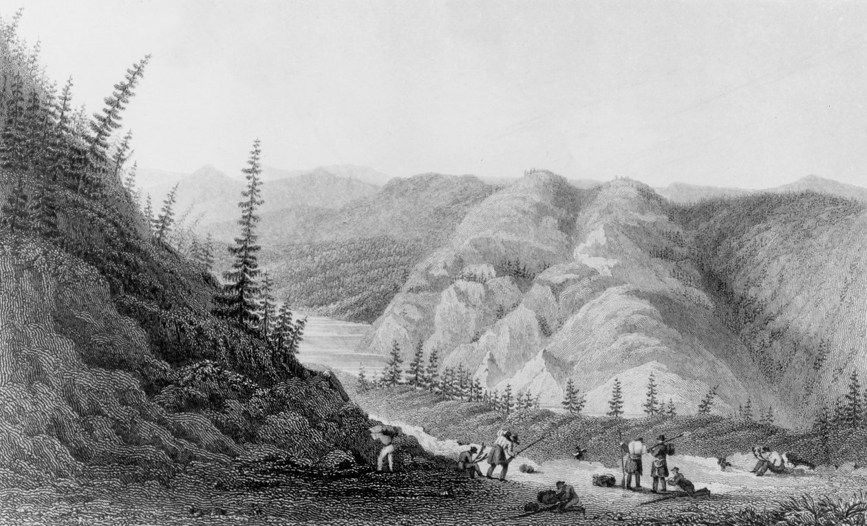 Kilátás a kopár vidékre, 1826 alkotó: Edward Francis Finden