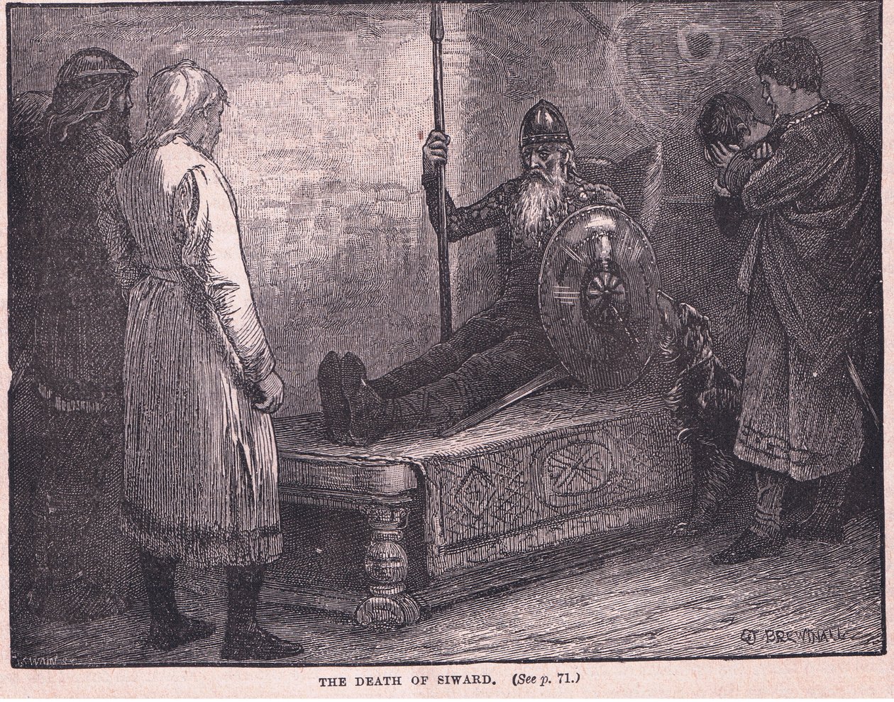 Siward halála 1057-ben alkotó: Edward Frederick Brewtnall