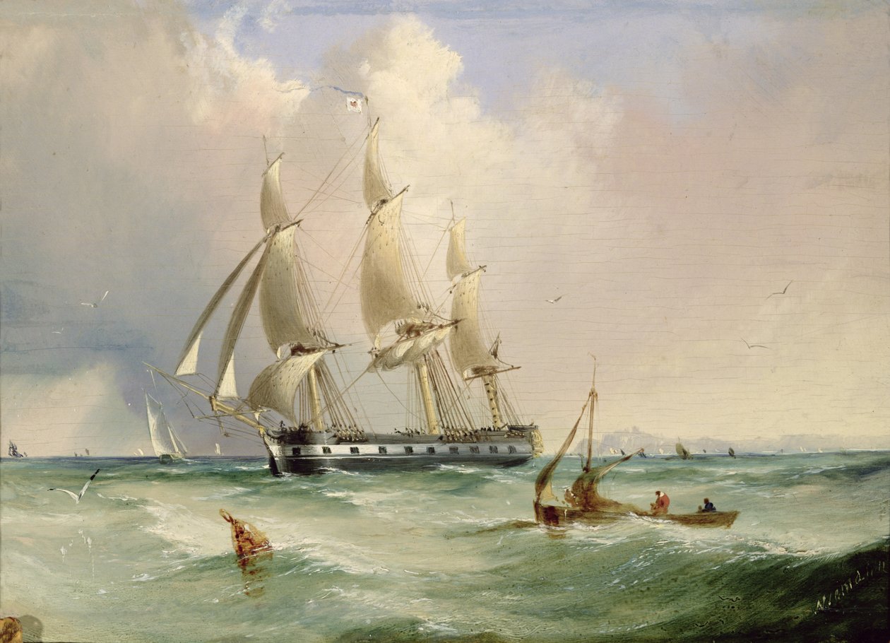 Fregatt Sail alatt alkotó: Edward H. Niemann