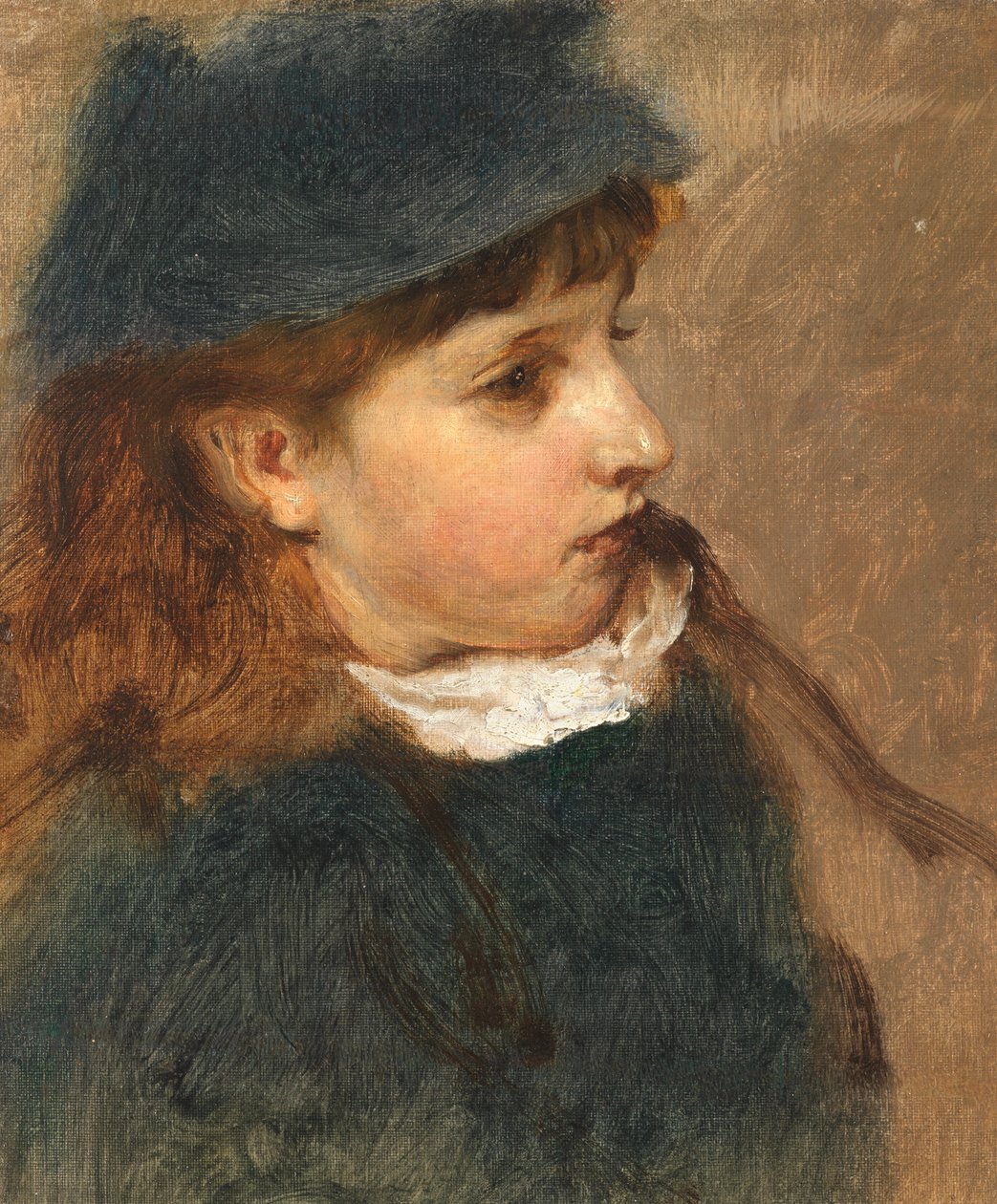 Egy fiatal lány tanulmánya alkotó: Edward John Gregory