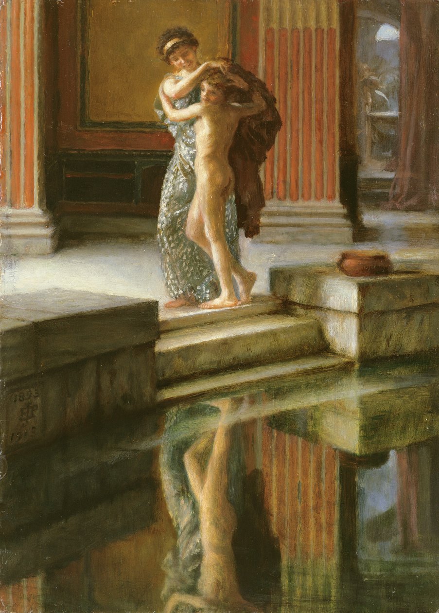 Tétlen félelmek, olajvázlat, 1893-1913 alkotó: Edward John Poynter
