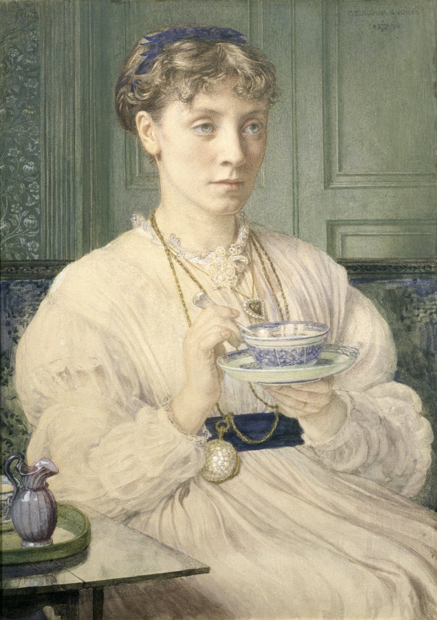 Georgiana Burne-Jones (1840-1920) portréja, 1870 alkotó: Edward John Poynter