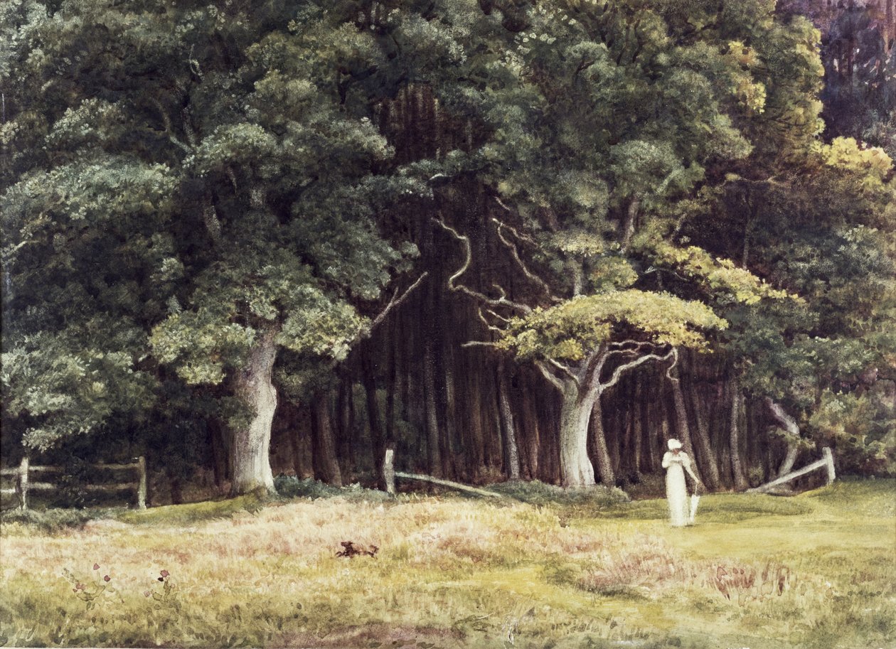 Az erdős táj, 1900 körül alkotó: Edward John Poynter