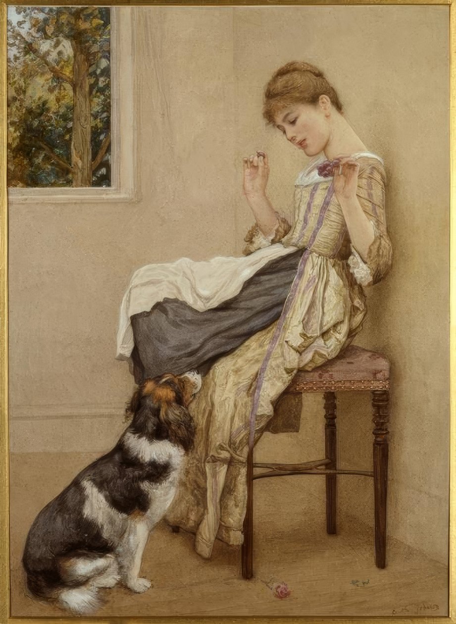 E.K.Johnson, Kegyességért könyörögve / Gemälde alkotó: Edward Killingworth Johnson