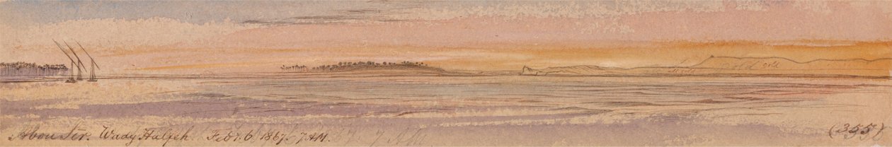 Abu Sir, Wadi Halfa alkotó: Edward Lear