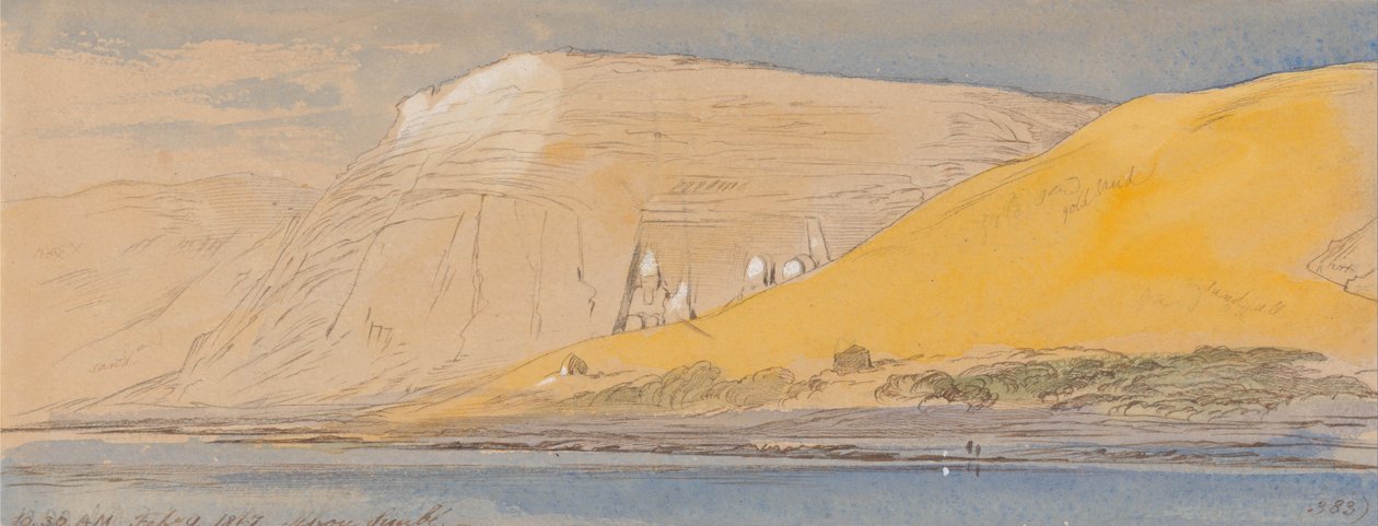 Abu Simbel, 1867. február 9., 10–30 (383) alkotó: Edward Lear