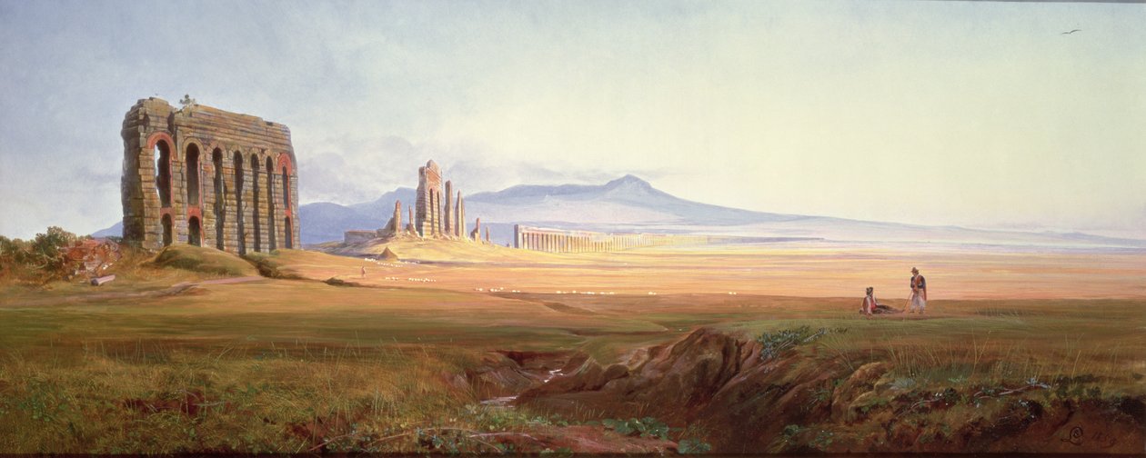 Néró vízvezetéke, Róma alkotó: Edward Lear