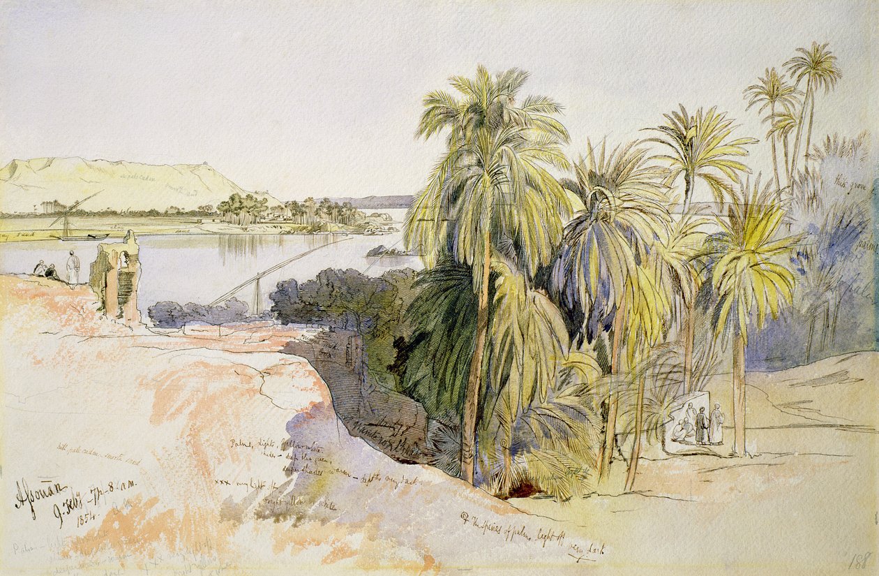 Asszuán alkotó: Edward Lear