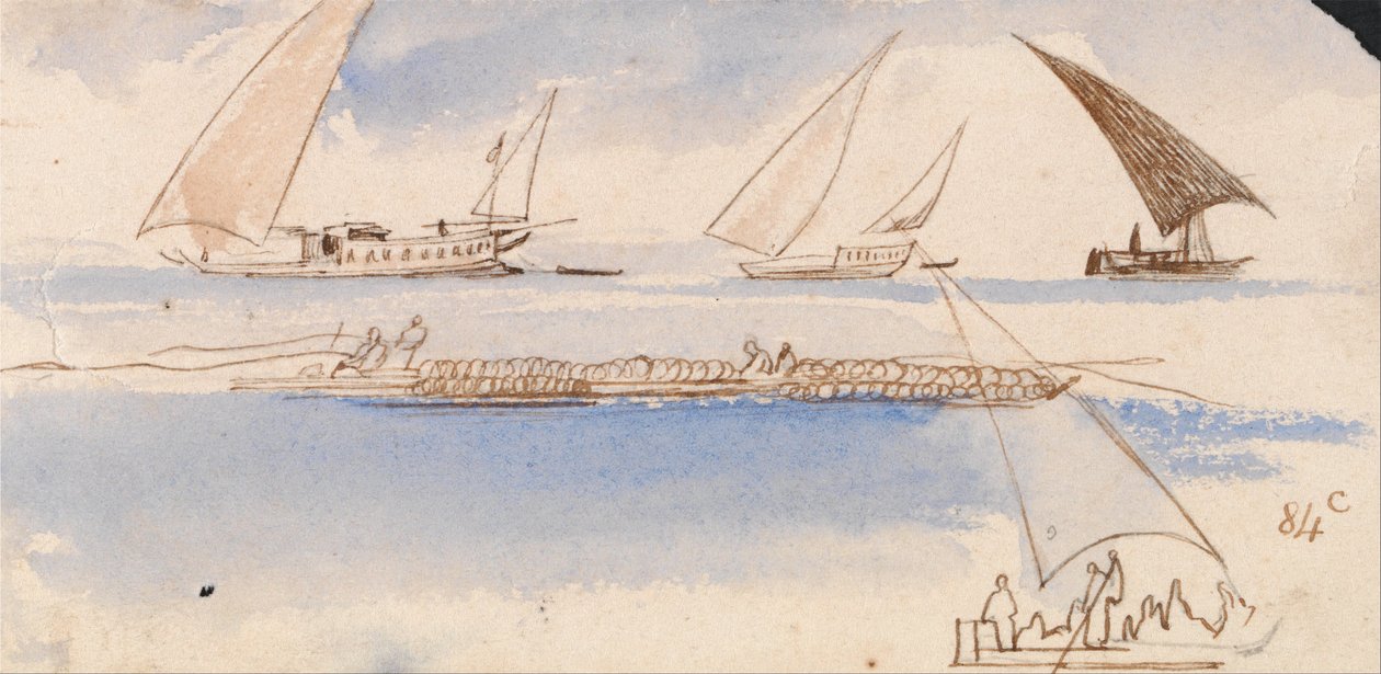 Hajók alkotó: Edward Lear