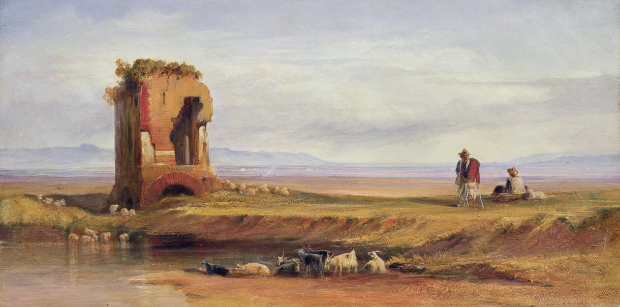 Buon Ricovero a római Campagna-ban, 1878 alkotó: Edward Lear