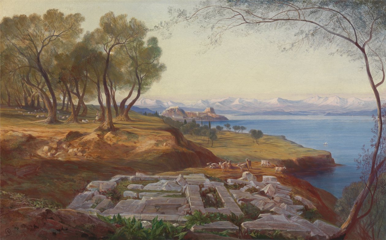 Korfu a mennybemenetelből alkotó: Edward Lear