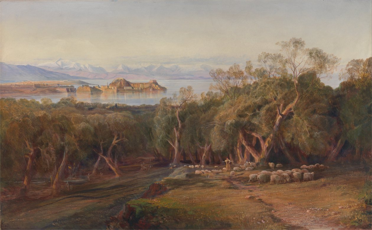 Korfu a mennybemenetelből alkotó: Edward Lear