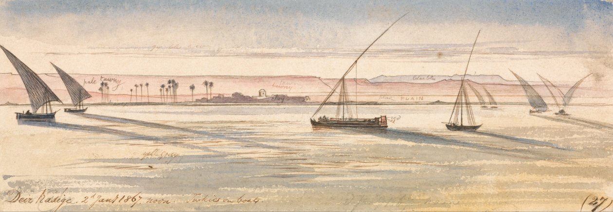 Deyr woods, dél, január ೨, ೧೮೬೭ (೨೭) alkotó: Edward Lear