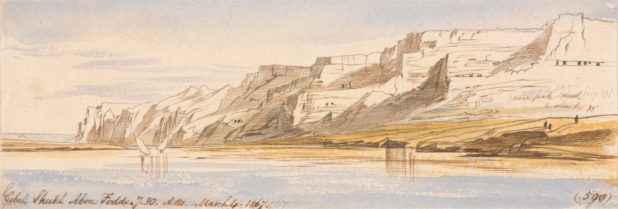 Gebel Sheikh Abu Fodde, 1867. március 4., 7–30 (590) alkotó: Edward Lear
