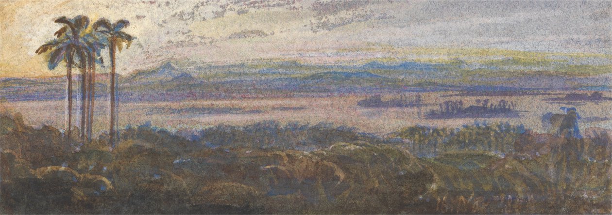 Indiai folyó táj alkotó: Edward Lear
