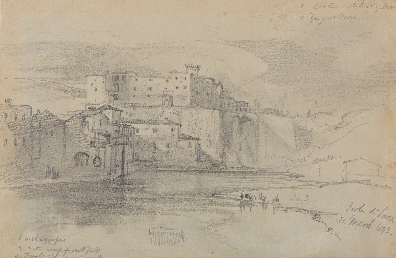 Sora -sziget, 1842. márc alkotó: Edward Lear