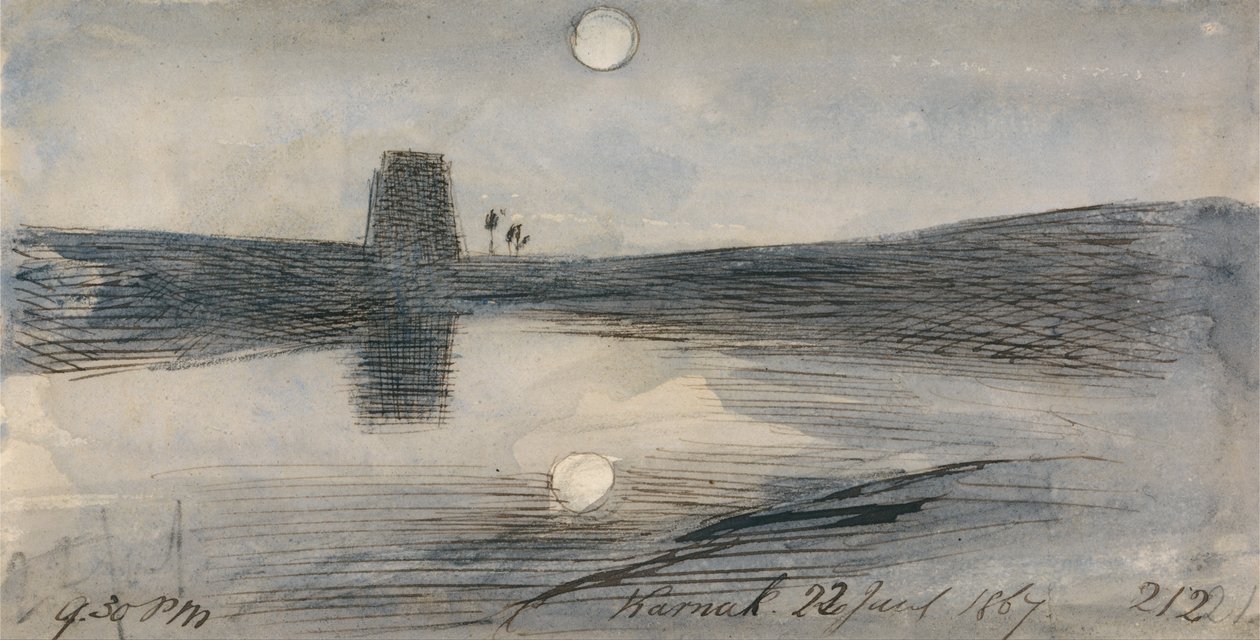 Karnak, 1867. január 22, 21–30 (212) alkotó: Edward Lear