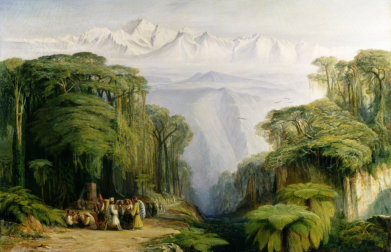 Kanchenjunga Darjeelingből, 1879 alkotó: Edward Lear