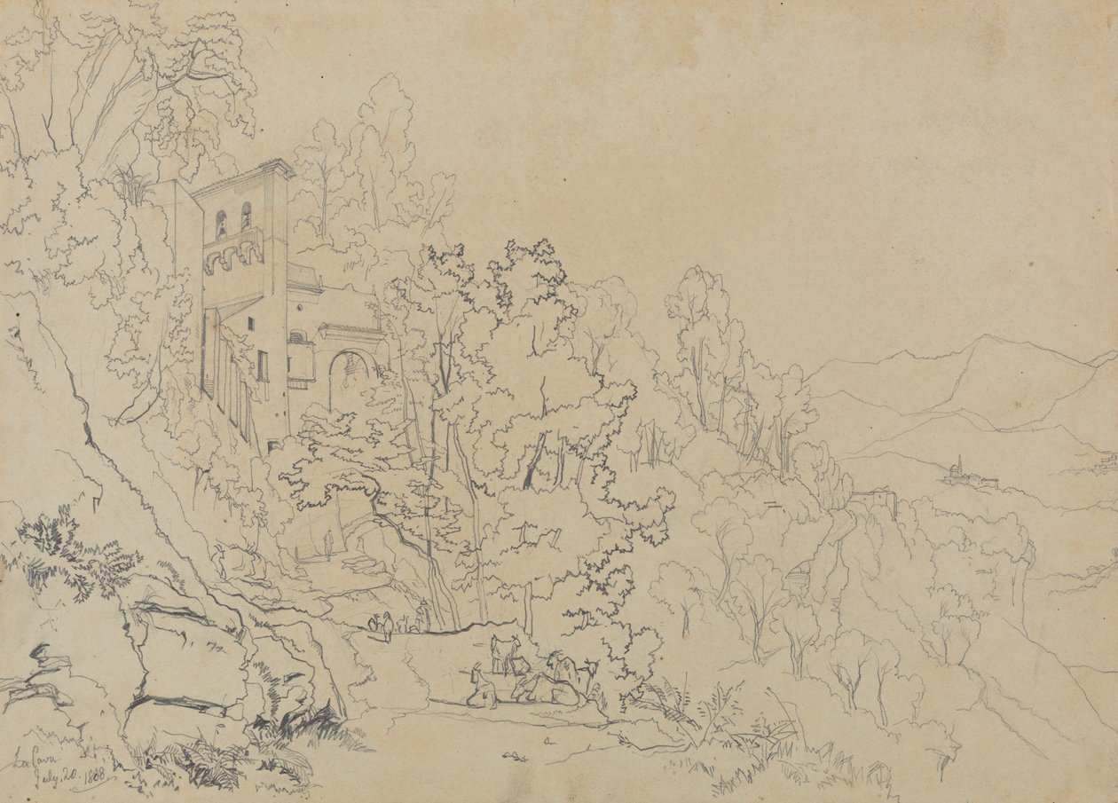 La Cava, 1838. július 20 alkotó: Edward Lear