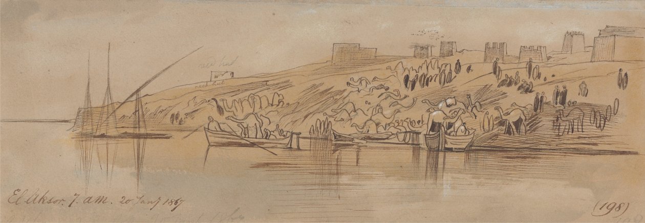 Luxor, 1867. január 20, 7:00 (198) alkotó: Edward Lear