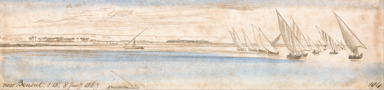 Benout közelében alkotó: Edward Lear