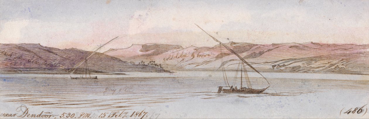 Dendour közelében alkotó: Edward Lear