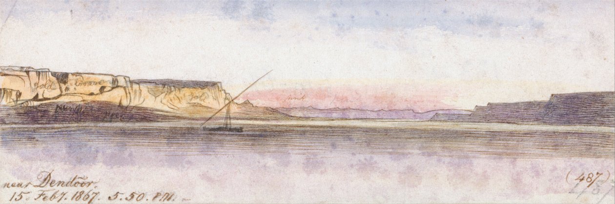 Dendour közelében alkotó: Edward Lear