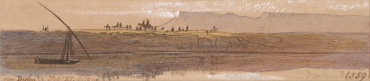 Dishna közelében alkotó: Edward Lear