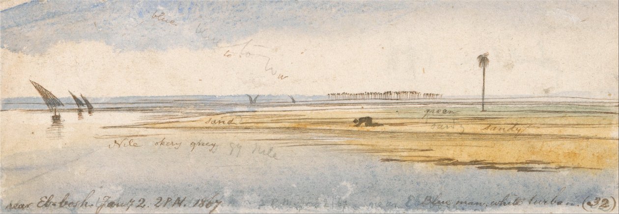 Eb-bosh közelében alkotó: Edward Lear