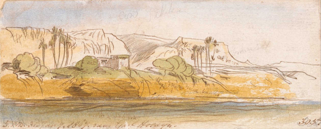 Garf Hosayn közelében alkotó: Edward Lear