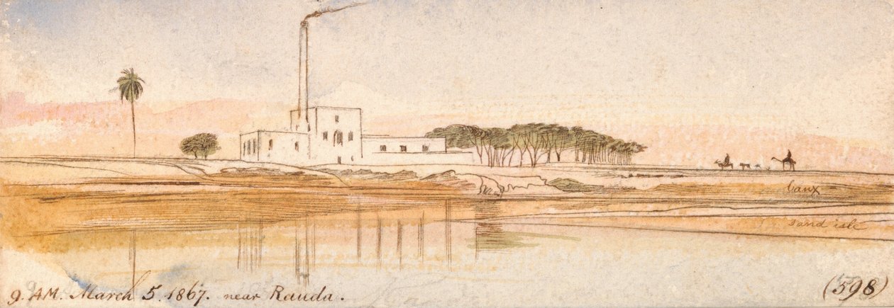 Rauda közelében alkotó: Edward Lear