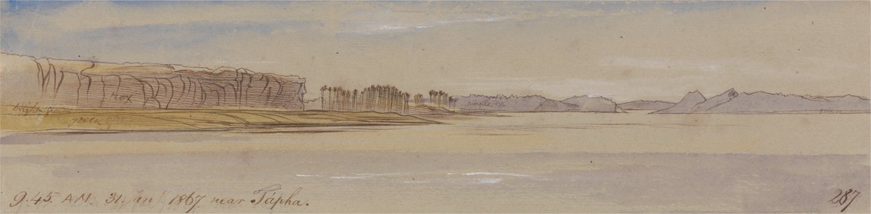 Tapha közelében, 1867. január 31-én 9–45 (287) alkotó: Edward Lear