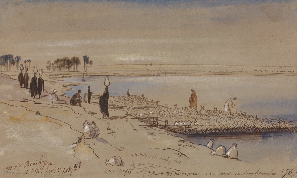 Szemben Beni Hassannal alkotó: Edward Lear