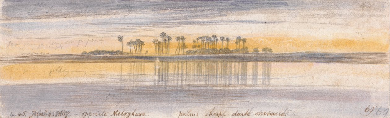 Melagharával szemben alkotó: Edward Lear
