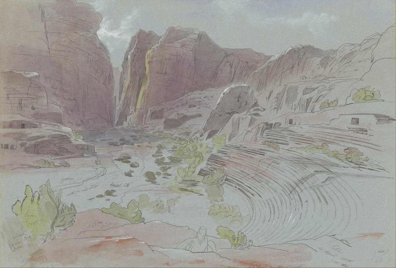 Petra, 1858. április 14 alkotó: Edward Lear