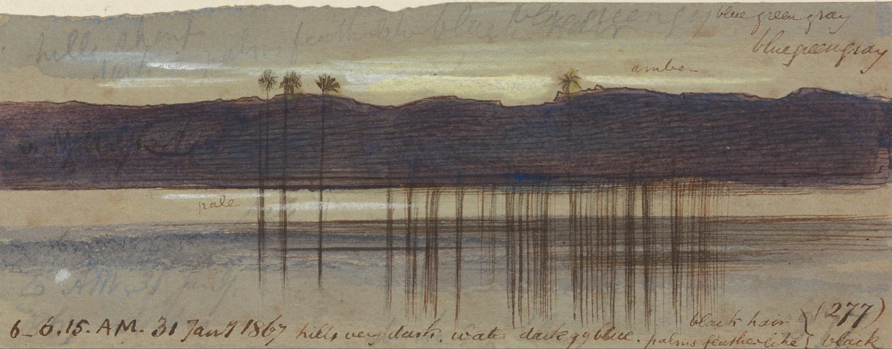 Philae, 1867. január 31., 6-00-6-15 (277) alkotó: Edward Lear
