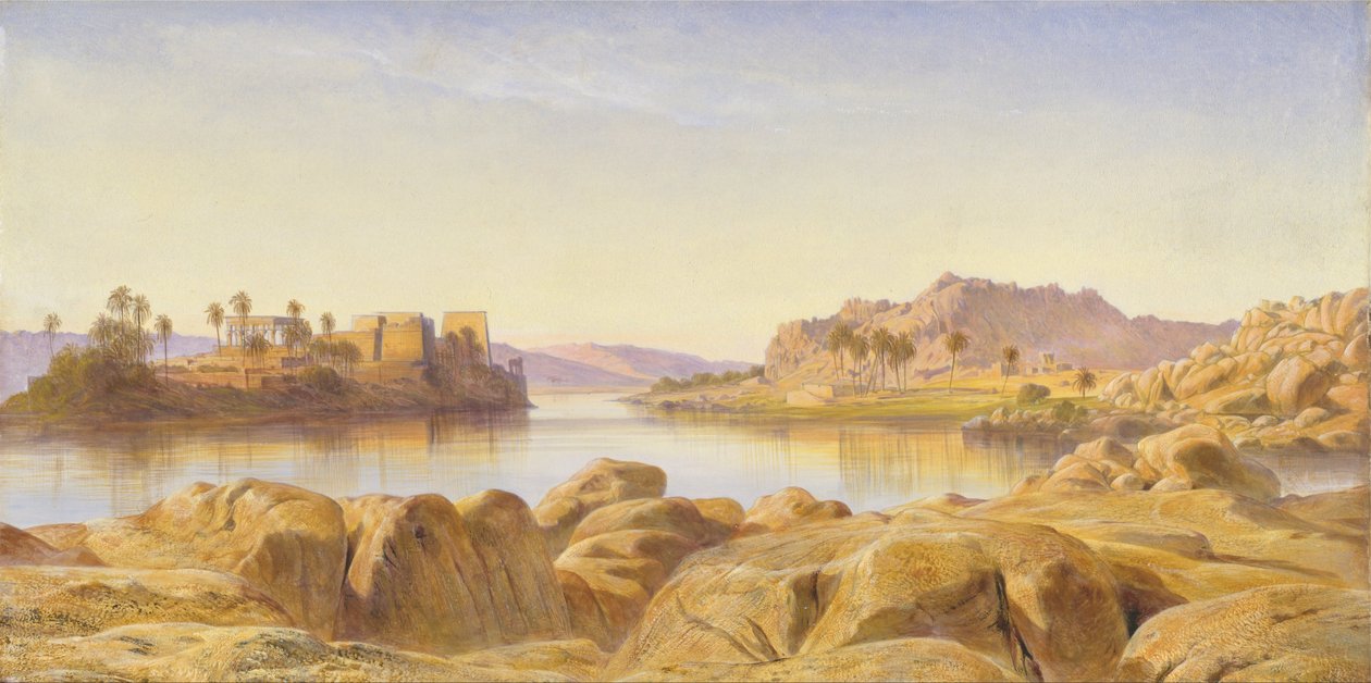 Philae, Egyiptom alkotó: Edward Lear