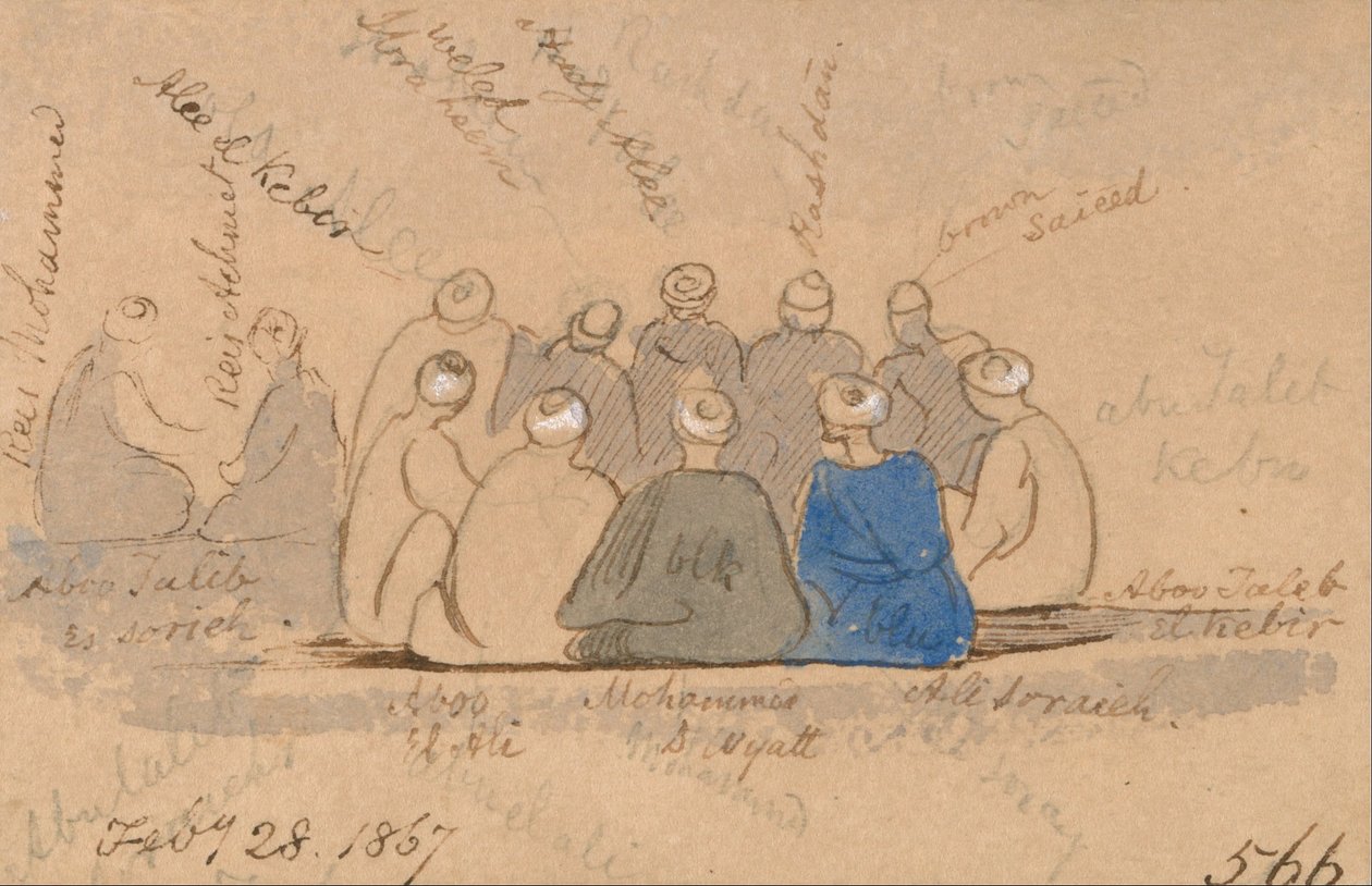 Ülő Férfiak alkotó: Edward Lear